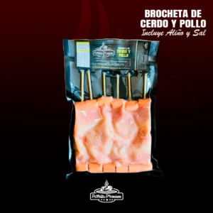 Brochetas Cerdo&Pollo